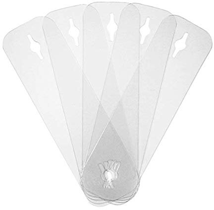 CAREOR 10 unsichtbare Krawattenhalter – Krawattenhalter, unsichtbare Krawattenklammer, Alternative zu Krawattennadeln und Krawattenstangen, 4.3 x 1.2inches, Kunststoff, Kein Stein