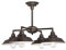 Westinghouse Lighting Bronce aceitado Westinghouse iluminación 63433 Lámpara de araña/de Techo para Interiores Iron Hill de Cuatro Brazos, Acabado Reflejos, 60 W