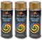 3 Stück 400ml Sprühlack Felgenlack Felgen Farbe Spraydosen Sprühfarbe Gold