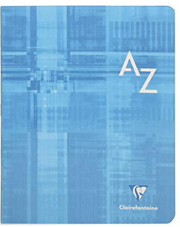 Clairefontaine 3748C - Packung mit 5 Registerbücher 17x22 cm, 48 Blatt, französische Lineatur, 90, farbig sortiert, 1 Pack