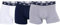 CR7 Cristiano Ronaldo Herren hautenge Boxershorts 3er Pack, 1x Weiß + 1x Schwarz + 1x Grau, XXL