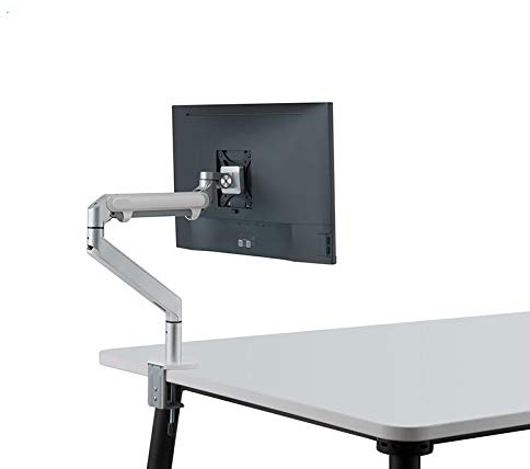 Aluminum Height Adjustable 17-32 inch LCD LED Monitor Holder Arm Bracket 360 Degree Rotate Computer Monitor Mount Stand OZ-1 (Silver)