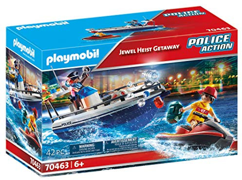 PLAYMOBIL Küstenwache und Dieb auf dem Wassermotorrad