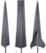 PATIO PLUS Copertura per ombrellone Telo Protettivo per Ombrellone Impermeabile Traspirante Copertura alla Protezione per Ombrellone da Giardino da 3m a 3,5m Grigio (190x25x48cm)