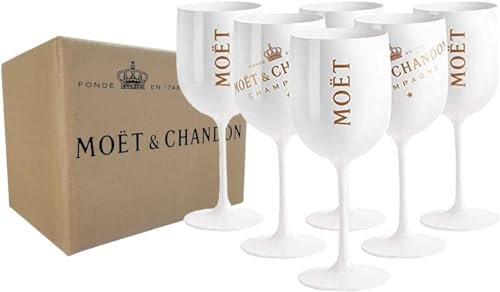 Lot de 6 flûtes à champagne Moët Chandon Ice Imperial Blanc