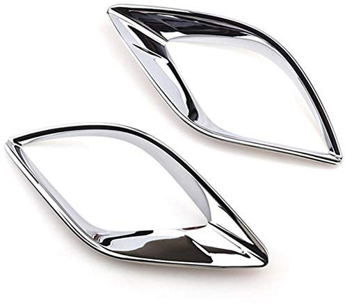 YULIXIA Lichtabdeckungen für Mazda CX-5 CX5 2012-2016 Chrom Heckschalter Reflektor Lampe Trim Gleiskanzleien Rahmen Lünette (Color : Silver)