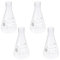 Hemobllo 4pcs 500ml Glass Erlenmeyer Flask Conical Bottle Flask with Narrow Mouth Laboratory Scientific Chemistry Glassware Supplies