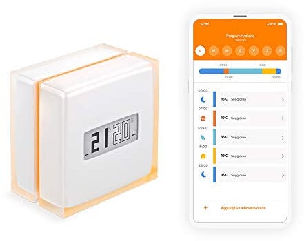 Netatmo Termostato Wifi Inteligente, Reacondicionado - Grade A, para caldera individual, NTH-R-ES-EC