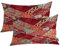 Shrahala Türkischer dekorativer Kissenbezug, Vintage persisch orientalisch türkisch Teppich Muster Kissenbezug für Sofa Schlafzimmer Auto Wurfkissenbezug 30,5 x 50,8 cm