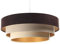 BPS Koncept 050-080-60 Hängeleuchte Triniti braun/beige 1xE27 H:102cm Ø 60cm dimmbar
