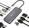 NOVOO USB C Docking Station, 12 in 1 USB C Hub Triple Display, Dual 4K HDMI, 4 USB Ports, RJ 45 Gigabit Ethernet, SD/TF Card Reader, VGA, 100W PD, 3.5mm Audio Jack, for MacBook