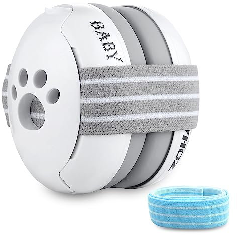 ZOHAN Baby Ear Defenders Boys 0-36 Months Autism Noise Cancelling Headphones for Sleeping Airplane Fireworks,Toddler Hearing Protection,Adjustable Soft Headband,Newborn Baby