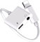 2 en 1 Adaptateur Casque pour iPhone [Certifié Apple MFi] Lightning vers Jack 3,5 mm Casque Adaptateur AUX Audio Câble de Charge Convertisseur Compatible avec iPhone 14/13/12/11/11Pro/Xs/XR/X/8/7