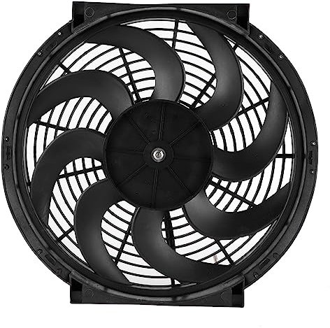 14 Inches Slim Fan Push Pull Electric Radiator Cooling Fans Universal Car Modified Parts 12V 90W Mount Kit