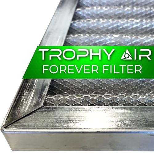 Trophy Air Merv 8 Waschbarer und wiederverwendbarer AC/Ofenfilter, lebenslanger HVAC- und Ofen-Luftfilter, waschbar, hervorragende Partikelaufnahmefähigkeit, hochwertiges Aluminium, 30,5 x 50,8 x 2,5