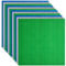Lekebaby 12 Platten-Set Bauplatte Kompatibel mit Meisten Marken, 25 * 25cm, Grüne Blaue Graue Grundplatte
