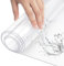 WOLTU Tischfolie 1 mm Tischdecke transparent wasserdicht, Tischschutz Folie abwaschbar, durchsichtige Schutzfolie Hochglanz Folie für Tisch glasklar aus PVC - rechteckig 80x120cm