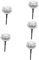 OSALADI 5pcs Toilet Tank Push Button Single Air Flush Button Plastic Cistern Flush Push on