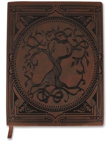 Sunny Lark Tree of Life Leder-Tagebuch | nachfüllbares lasergraviertes Tagebuch für Frauen | Gebetstagebuch aus veganem Leder
