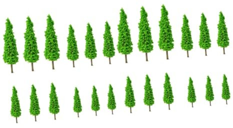 DECHOUS 24stücke Miniaturbaum Deko Teilig Künstliche Pflanzen Für Garten Und Landschaft Hochwertige Langlebige Tischdekoration Mit Realistischen Blättern Und Stämmen Für