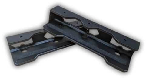 Naturalspring® Laptop Halterung Untertisch 2-teilig Notebook Halter unter Schreibtisch mit Filzstreifen inkl. 6 Schrauben Platzsparer