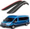 Goodyear Adesivo Deflettori antiturbo compatibile con Ford Transit 13-25 Van (VIII) - Accessori auto -Deflettori finestrini -Deflettore aria auto -Protezione meteo -Facilità di installazione - 2Pz N