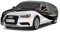 GUNHYI Auto Abdeckplane Wasserdicht Passend für Audi A3 Cabrio(2013-2024) 7 Schichten Vollgarage Autoabdeckung Autoplane für Regen Sonne Staub Schutz，Mit Baumwollfutter und Reißverschluss ausgestattet