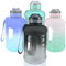 Goodatech Borraccia Sportiva, 1.8L/63 OZ, a Prova di Perdite, senza BPA, con Indicatore di Tempo, Riutilizzabile per Atletica, Ciclismo, Palestra, Ufficio, Viaggi all'Aperto (Nero)