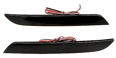 Auto-Bremslichter 2 stück Hinten Stoßstange Reflektor Bremse Lichter Für BMW 5 Series F10 F11 F18 520d 520i 523i 525d 2009-2014 auto Singal Stop Lampen(Schwarz)