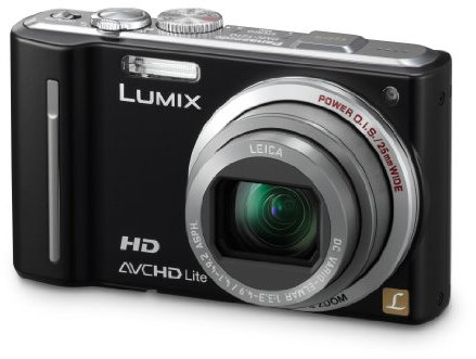 Panasonic Lumix DMC-TZ10 EG-K Digital Camera 12 Megapixel 12x Optical Zoom 7.6 cm Display Image Stabiliser Geo-Tagging Black (Renewed)