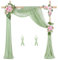 Hochzeit Vorhang Hochzeitsbogen (Graugrün)