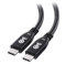Cable Matters 80Gbps USB 4 Cable 0.6m, Supports Up to [8K@120Hz / 4K@480Hz Video, 240W Charging, 80Gbps Data Transfer] USB4 Cable, Black, Compatible with Thunderbolt 4, MacBook