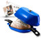 Krustic Enameled Cast Iron Dutch Oven for Professional Sourdough Bread Baking | 5.5 Quart Loaf Size Oval Cookware Pot with Lid | Triple-Layer Enamel Coating Pan with Non Stick Silicone Mat | Blue