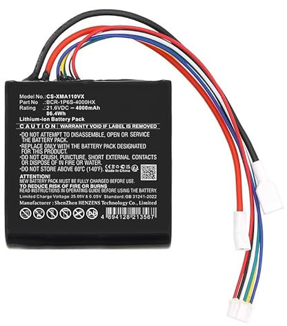Ersatz Akku für Roborock A10 Plus, A10 Plus Sweeper, Dyad pro Combo, U10 Pro PN:Roborock BCR-1P6S-4000DHS, BCR-1P6S-4000HX 4000mAh / 86.4Wh
