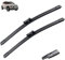 Juego de limpiaparabrisas delanteros para Citroën C3 Aircross (2017-2023, 2018, 2019, 2020, 2021), con escobillas revestidas de 26 + 16(Right hand drive)