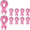 10 pièces Ballons Sensibilisation Octobre Rose - Décoration Ruban Cancer du Sein pour Campagne Espoir et Lutte(10 pièces)