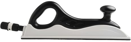 Helilyco Hand Sanding Block for Car Paint Polishing, Adjustable Sandpaper Sander Board for Body Filler and Primer, White and Black, 70 x 125 mm