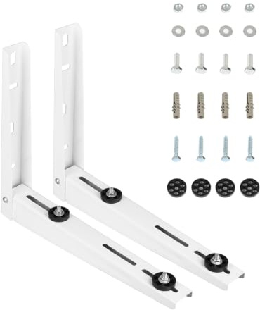 Support mural universel pour climatiseur extérieur | Lot de 2 consoles murales universelles pour climatiseur split et chauffage, jusqu'à 150 kg