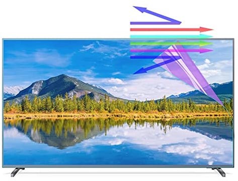 YUOdtuDX protezione per schermo TV, Pellicola protettiva antigraffio for pellicola TV antiriflesso da 32-75 pollici, che blocca la luce blu, for LCD LED 4K OLED QLED HD(43in 942x529mm)