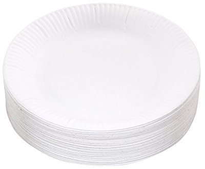 Kingfisher KCP1009 White Disposable Paper Plates 9 Pack Of 100