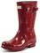 Hunter Donne Org Short Gloss Wellington Boots, Rosso (Militare Rosso), 7 UK 40/41 EU