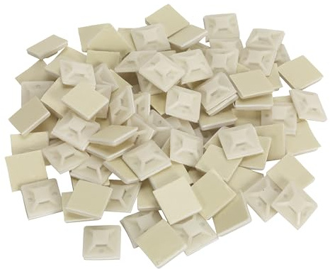 Sealey CTM2020W 20 x 20 mm, selbstklebenden Pads ausgeliefert Ve Cable Tie Mount, weiß (100 Stück)