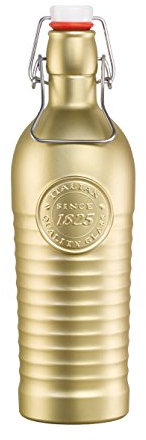 Bormioli Rocco Workshop 1825 Flasche, Glas, 9 x 9 x 30 cm, Gold