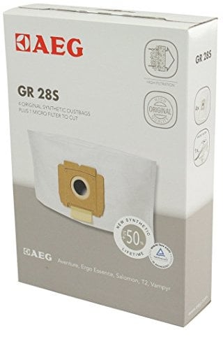 AEG GR28S Pack 4 Bolsas + Filtros, para VX3, Vampyr CE, Vampyr Classic y Ergo Essence