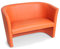 moebel-eins CHARLY Duo Cocktailsessel Polstersessel Sessel Polsterstuhl Stuhl in orange, orange