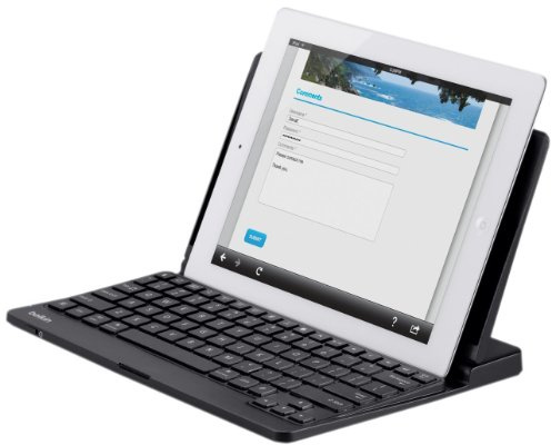 Belkin F5L113EA Tastiera Bluetooth per iPad 2/3/4, Nero/Antracite