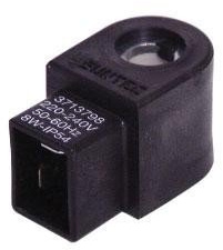 Suntec Magnetspule 230 V - 3713871SAV, Kunststoff, 2-Port, Messing, Solenoidventil, Elektroventil, Ventil, 220 V, CE, Steckbar, Steckbar