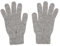 100% Kaschmir Herren Handschuhe hergestellt in Schottland (hellgrau)