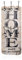Melko Garderobenpaneel Home 6 Kleiderhaken Holz 100x40 Shabby Chic Braun/Beige