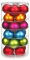 24 Christbaumkugeln Glas 6cm // Weihnachtskugeln Baumkugeln Baumschmuck Weihnachtsdeko Kugeln Glaskugeln Dose, Farbe:Mille-Fiori (bunt)